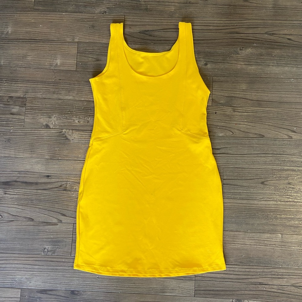 [Delicate Illusions] Yellow Bodycon Dress - M